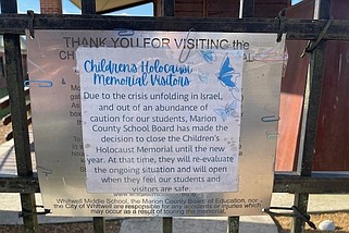 Contributed photo / The Whitwell Middle School Children's Holocaust Memorial has been temporarily closed for security reasons since the Oct. 7 attack on Israel.